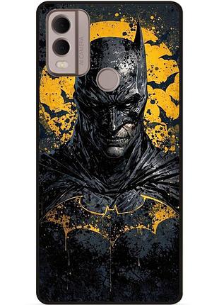 Чехол силиконовый бампер для nokia g11 plus с рисунком бэтмен batman