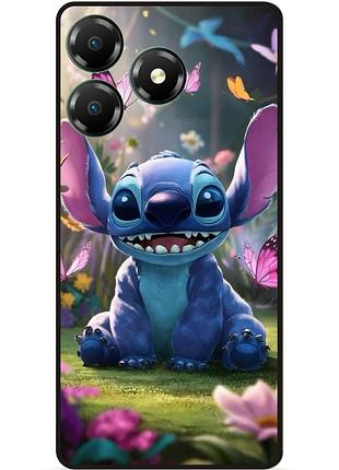 Силиконовый бампер чехол для zte blade a36 стич и лило stitch