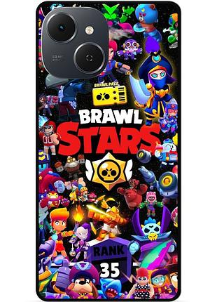 Силиконовый чехол бампер для tecno spark 40c с рисунком бравл brawl 4