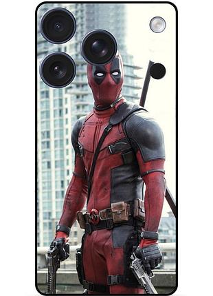 Чехол силиконовый бампер для iphone 17 pro max с рисунком deadpool дэдпул
