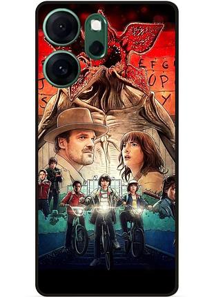 Силіконовий бампер чохол для oppo reno 14f з малюнком дивні дива stranger things