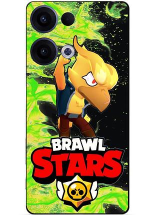 Силіконовий бампер чохол для oppo reno 13 з героєм бравл ворон фенікс brawl