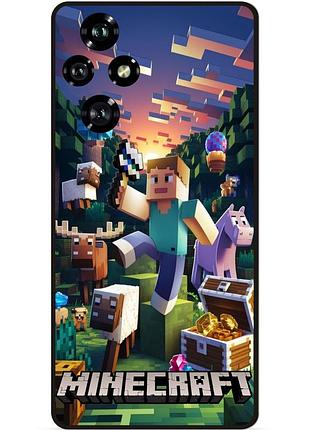 Силіконовий чохол бампер для huawei honor 200 з картинкою minecraft майнкрафт