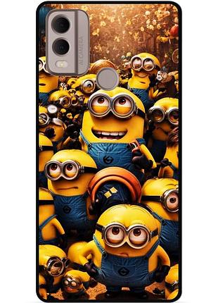 Силиконовый бампер чехол для nokia c22 с картинкой minion миньоны