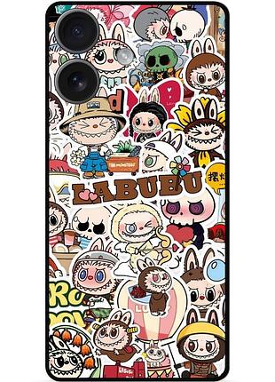 Силиконовый чехол бампер для iphone 17 с картинкой лабубу labubu