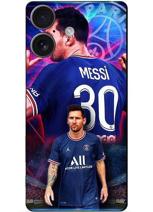 Силіконовий чохол бампер для iphone 17 з малюнком мессі псж messi