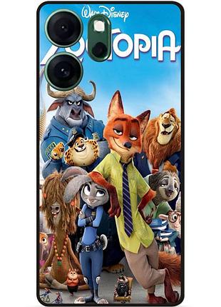 Силиконовый чехол для oppo reno 14f с картинкой зверополис джуди