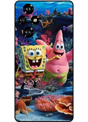 Силіконовий чохол бампер для huawei honor 200 з малюнком sponge bob губка боб