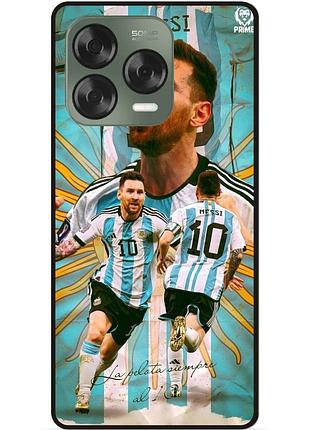 Силиконовый бампер чехол для zte nubia v70 design с рисунком messi аргентина месси