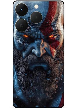 Чехол силиконовый бампер для realme 15t с картинкой god of war кратос