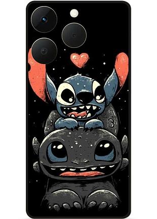 Силіконовий бампер чохол для realme 15t з малюнком stitch стіч