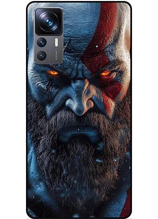 Чохол силіконовий бампер для xiaomi 12t з картинкою god of war