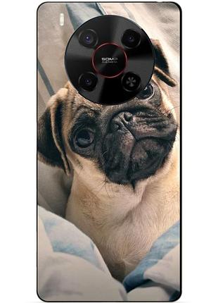 Силіконовий чохол бампер для zte nubia v70 max з малюнком фото мопс