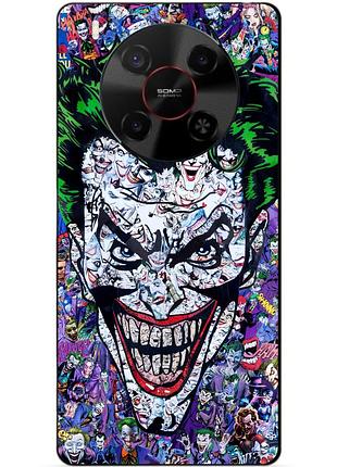 Чехол силиконовый бампер для zte nubia v70 max с рисунком джокер joker