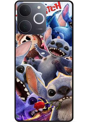 Силиконовый чехол бампер для realme note 70 лило и стич stitch