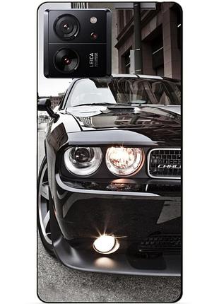 Силіконовий чохол бампер для xiaomi 13t з малюнком dodge додж машина авто
