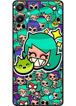 Силіконовий чохол бампер для samsung a07 стікери бравл лола brawl