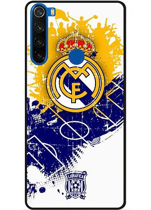 Силіконовий чохол бампер для xiaomi redmi note 8 з малюнком реал мадрид real madrid