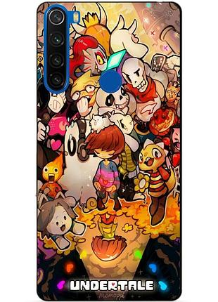 Силіконовий чохол бампер для xiaomi redmi note 8t з малюнком андертейл undertale