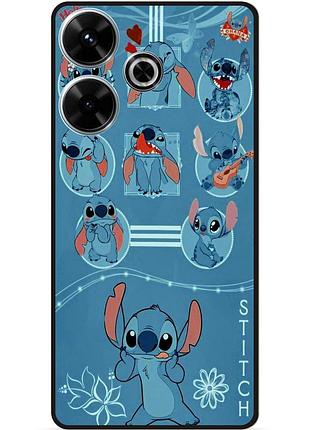 Силиконовый бампер чехол для realme c61 с картинкой stitch стич