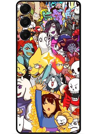 Силиконовый чехол бампер для samsung a15 с рисунком undertale андертейл