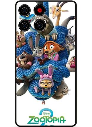 Силиконовый чехол для zte blade a56 с рисунком zootopia зверополис