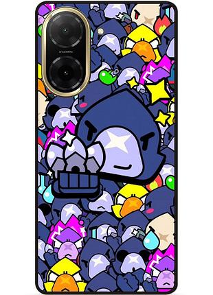 Силіконовий чохол бампер для xiaomi redmi a5 стікери бравл ворон brawl