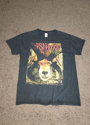 Вінтажна футболка slipknot з двостороннім принтом