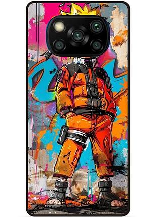 Чехол силиконовый бампер для xiaomi poco x3 с рисунком наруто аниме marvel naruto