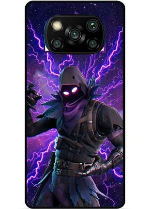 Силиконовый чехол бампер для xiaomi poco x3 с картинкой fortnite фортнайт