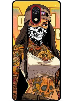 Силіконовий бампер чохол для samsung j6 plus з малюнком gta гта