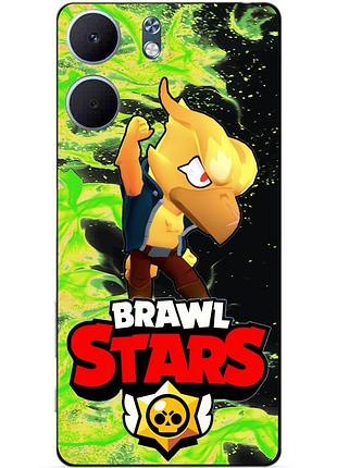 Силіконовий бампер чохол для oppo a5x з героєм бравл ворон фенікс brawl