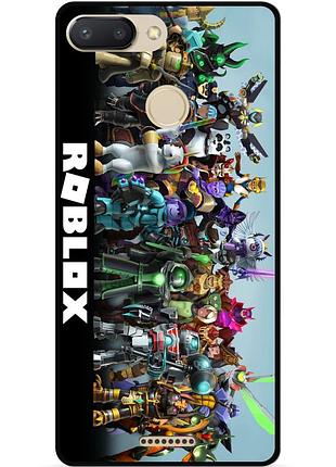 Силіконовий чохол бампер для xiaomi redmi 6 з малюнком roblox роблокс