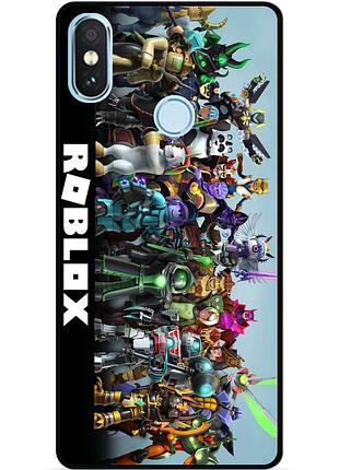 Силіконовий чохол бампер для xiaomi mi 8 з малюнком roblox роблокс