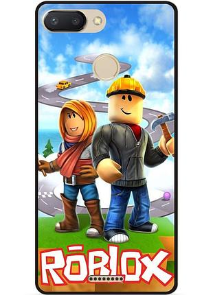 Силіконовий чохол бампер для xiaomi redmi 6 з картинкою roblox роблокс