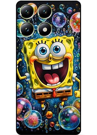 Силіконовий чохол бампер для zte blade a56 з картинкою губка боб sponge bob