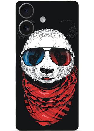 Силіконовий чохол бампер для iphone 17 з малюнком панда