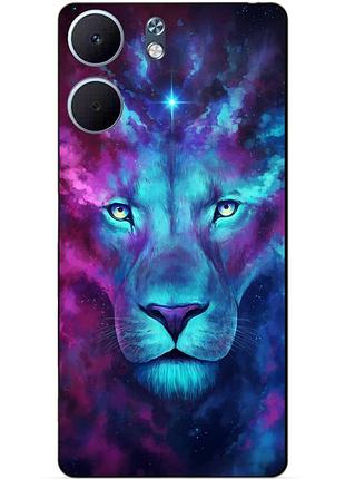 Чехол силиконовый бампер для oppo a5x с рисунком космический лев