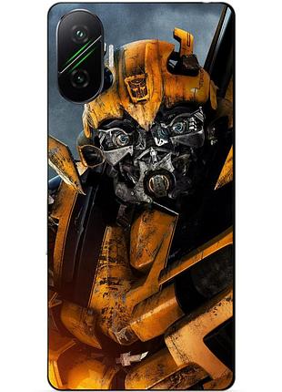 Чехол силиконовый бампер для xiaomi poco f7 с рисунком бамблби bumblebee трансформеры