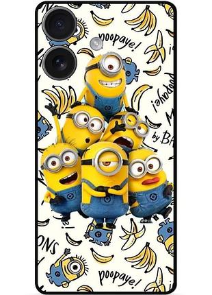 Силіконовий чохол бампер для iphone 17 з малюнком міньйони minion