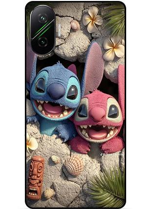 Чехол силиконовый бампер для xiaomi poco f7 лило и стич stitch