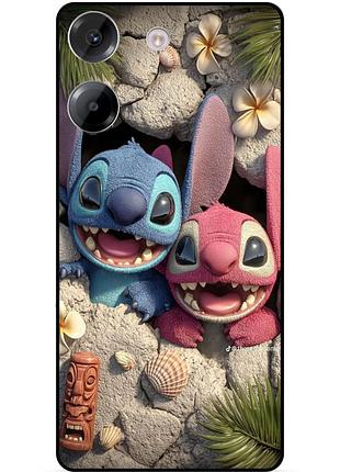 Чехол силиконовый бампер для xiaomi poco m7 pro лило и стич stitch