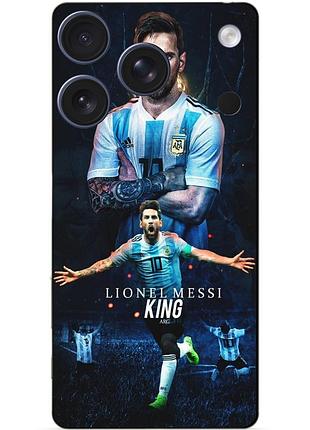 Чехол силиконовый бампер для iphone 17 pro с рисунком messi аргентина месси