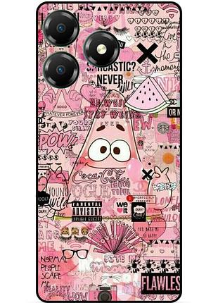 Силиконовый чехол для zte blade a36 с рисунком губка боб sponge bob