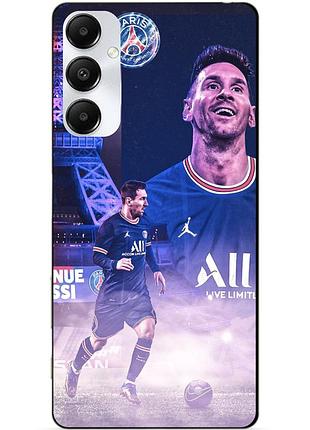 Чехол силиконовый бампер для samsung s24 fe с рисунком messi psg месси