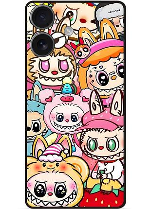 Чехол силиконовый бампер для iphone 17 с рисунком labubu лабубу