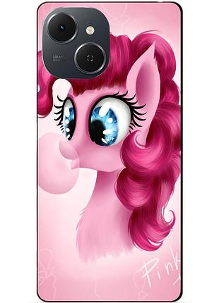 Силіконовий чохол бампер для tecno spark 40c з малюнком поні пінкі пай мій маленький поні