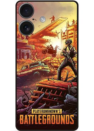 Силіконовий чохол бампер для iphone 17 з малюнком pubg пабг