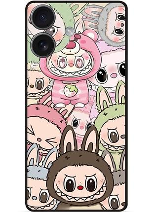 Силиконовый чехол бампер для iphone 17 с рисунком лабубу labubu