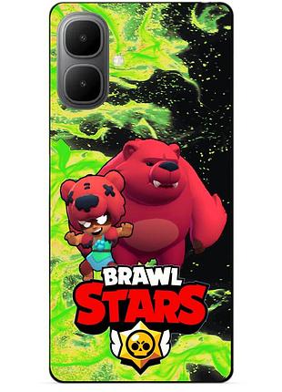 Силіконовий бампер чохол для infinix smart 10 з героєм бравл ніта ведмедик brawl